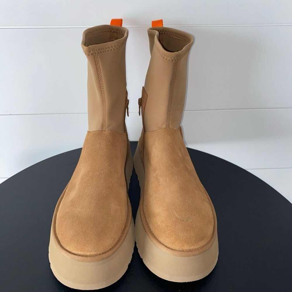 UGG New Without Box Authentic  Classic Dipper Platform Chestnut Boots Sz 11